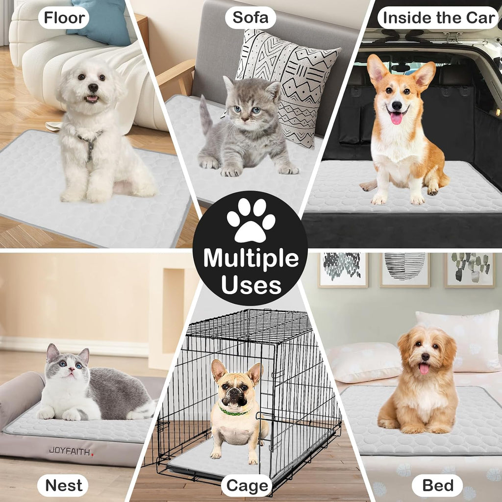 Aitsite Kuehlmatte Hund Katze 55x70 cm waschbar selbstkuehlend Grau 1cm-100cm