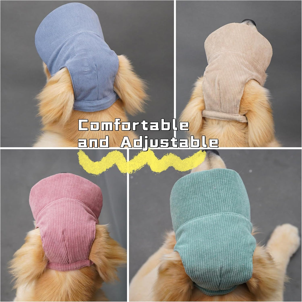Hund Baseballkappe mit Ohrloechern Rosa M S-XL Sonnenhut fuer Welpen