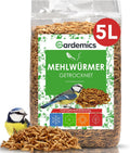 Gardemics Mehlwuermer getrocknet Insektenfutter fuer Voegel Fische Reptili