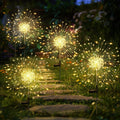 GIGALUMI Solarleuchten Aussen 4er Set 120 LED Pusteblume wetterfest