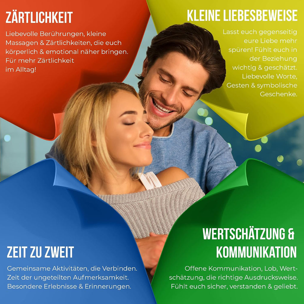Liebesglueck Paerchen Challenge 52 Karten Geschenk fuer Paare Valentinstag