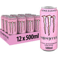 Monster Energy Ultra Strawberry Dreams - koffeinhaltiger Energy-Drink mit suesslic