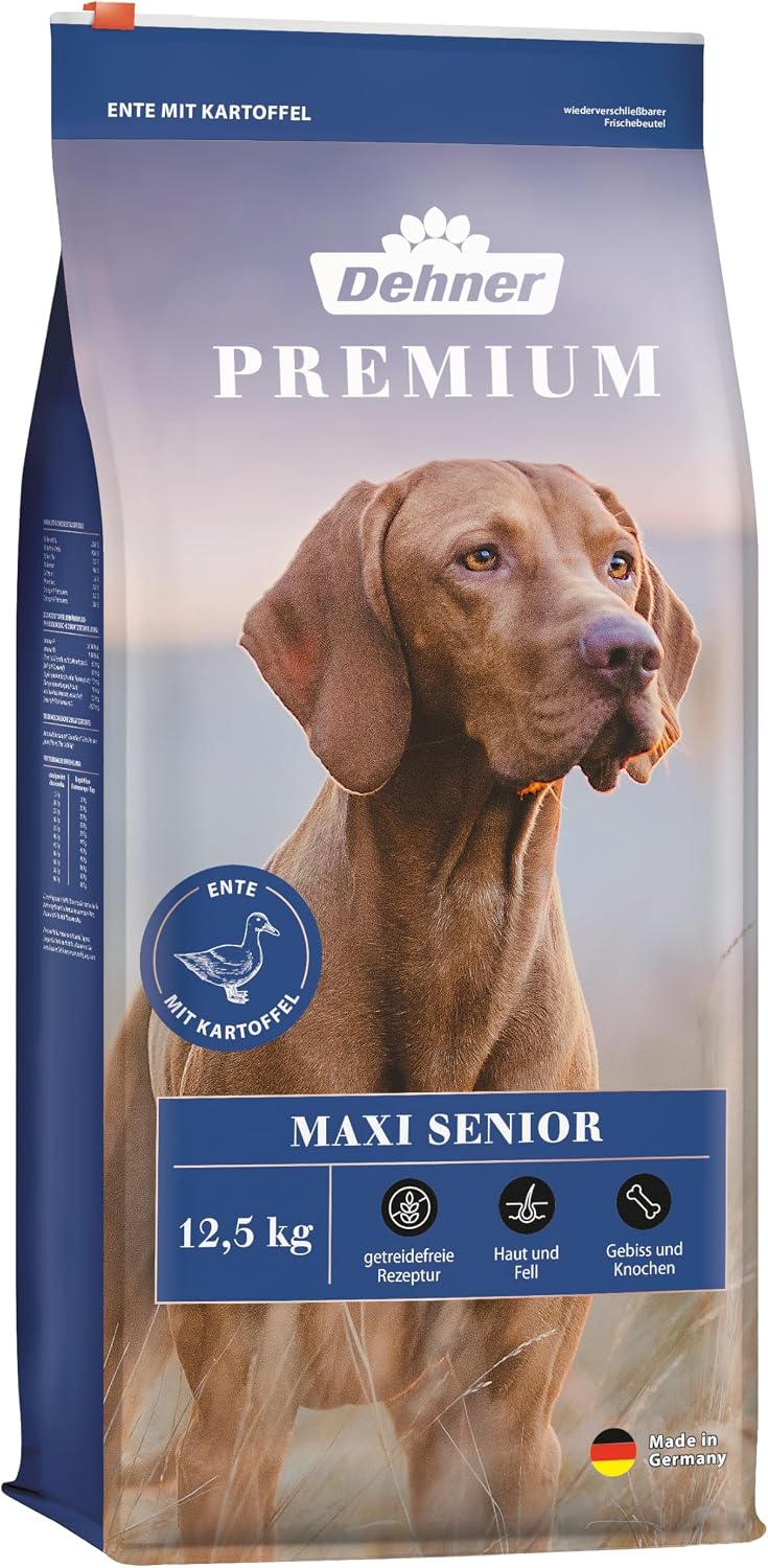 Dehner Premium Hundefutter Maxi Adult getreidefrei Rind Lamm Kartoffel -12,5k
