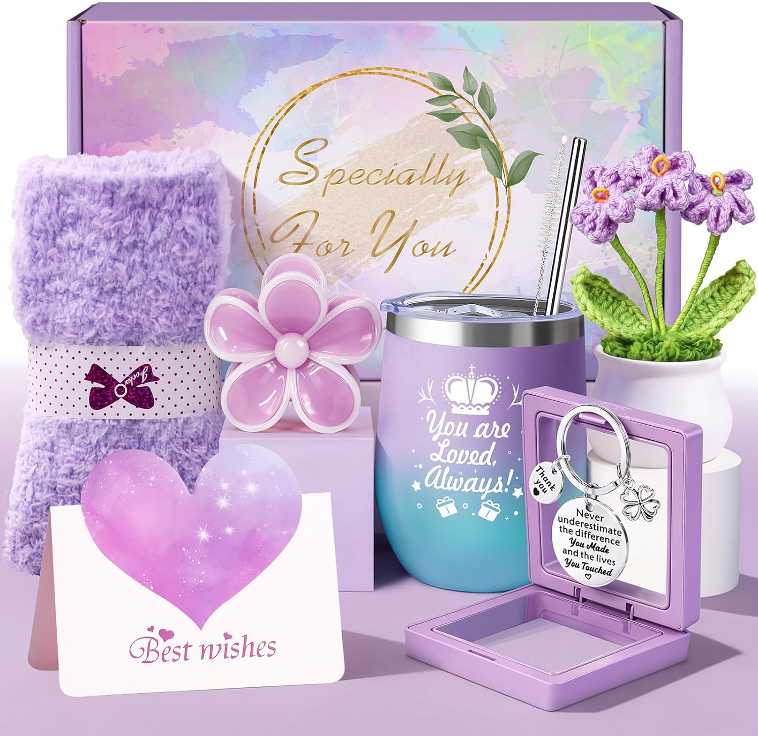 LIVEHITOP Geschenkset fuer Frauen - Geschenkbox Geburtstag Freundin Mama Schweste