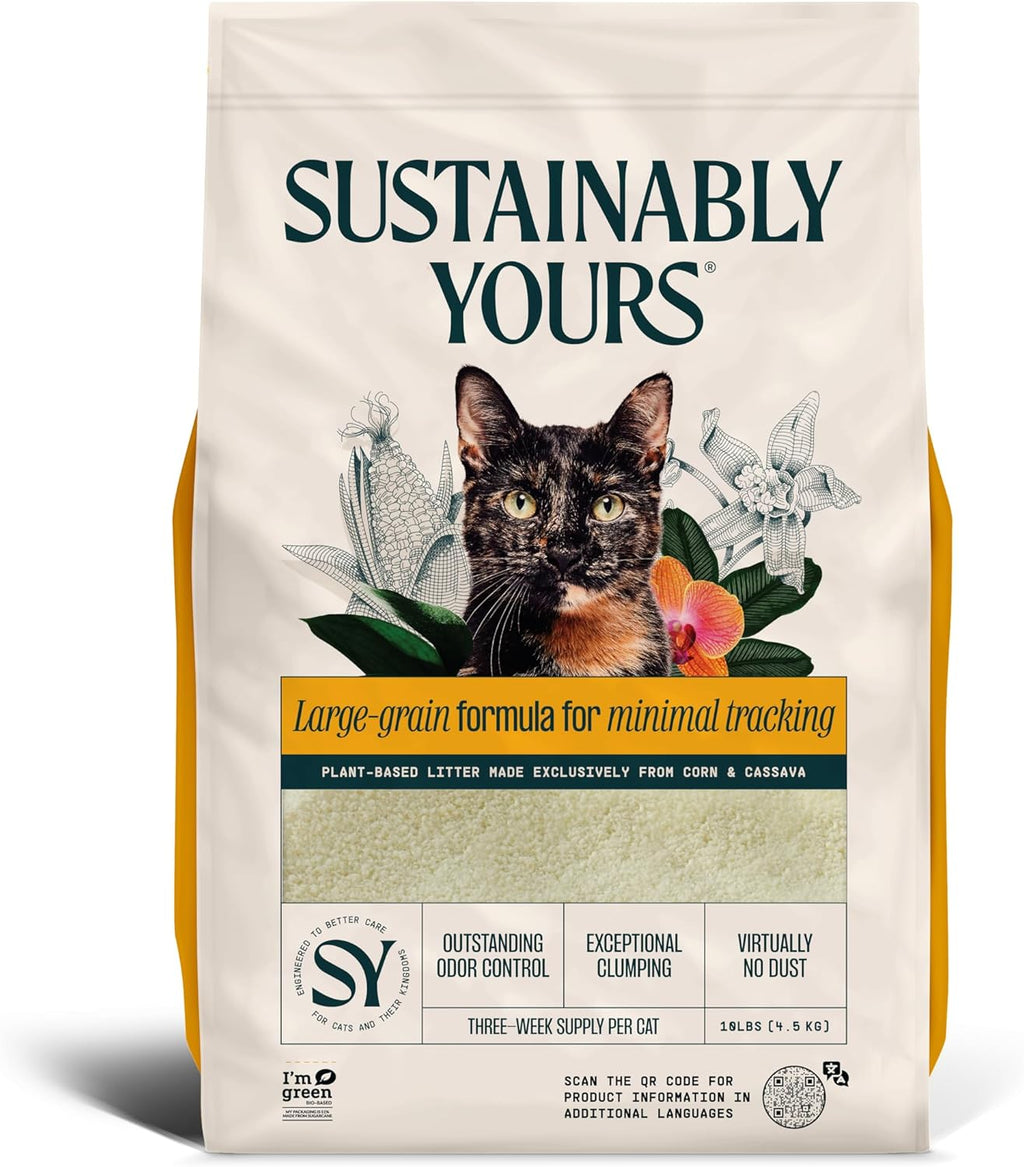 Sustainably Yours Katzenstreu verschiedene Sorten mit Mischkornformel