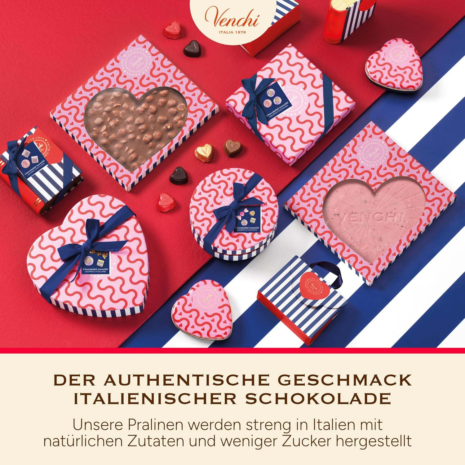 Venchi Mini Taeschchen Pralinen glutenfrei Valentinstag Geschenk