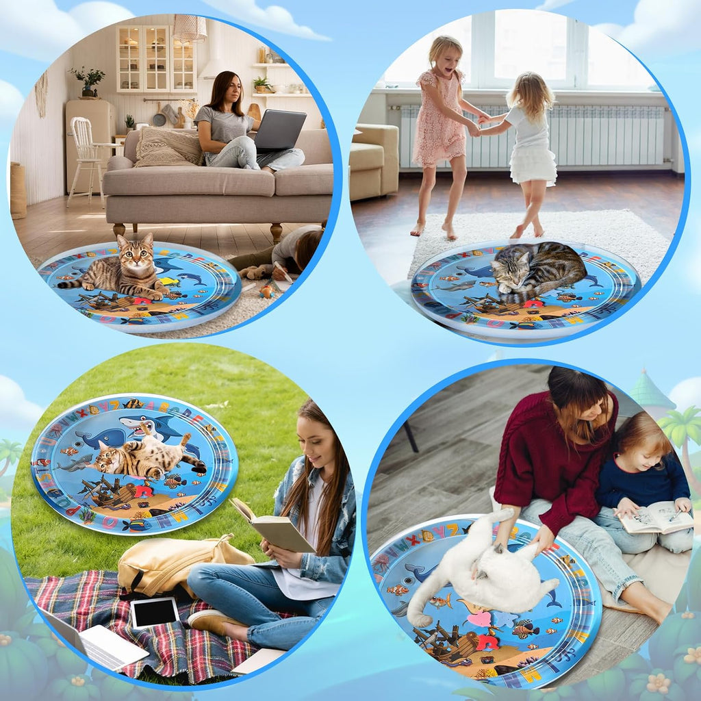 YumSur sensorische Wassermatte fuer Katzen und kleine Hunde 55 cm Stil05