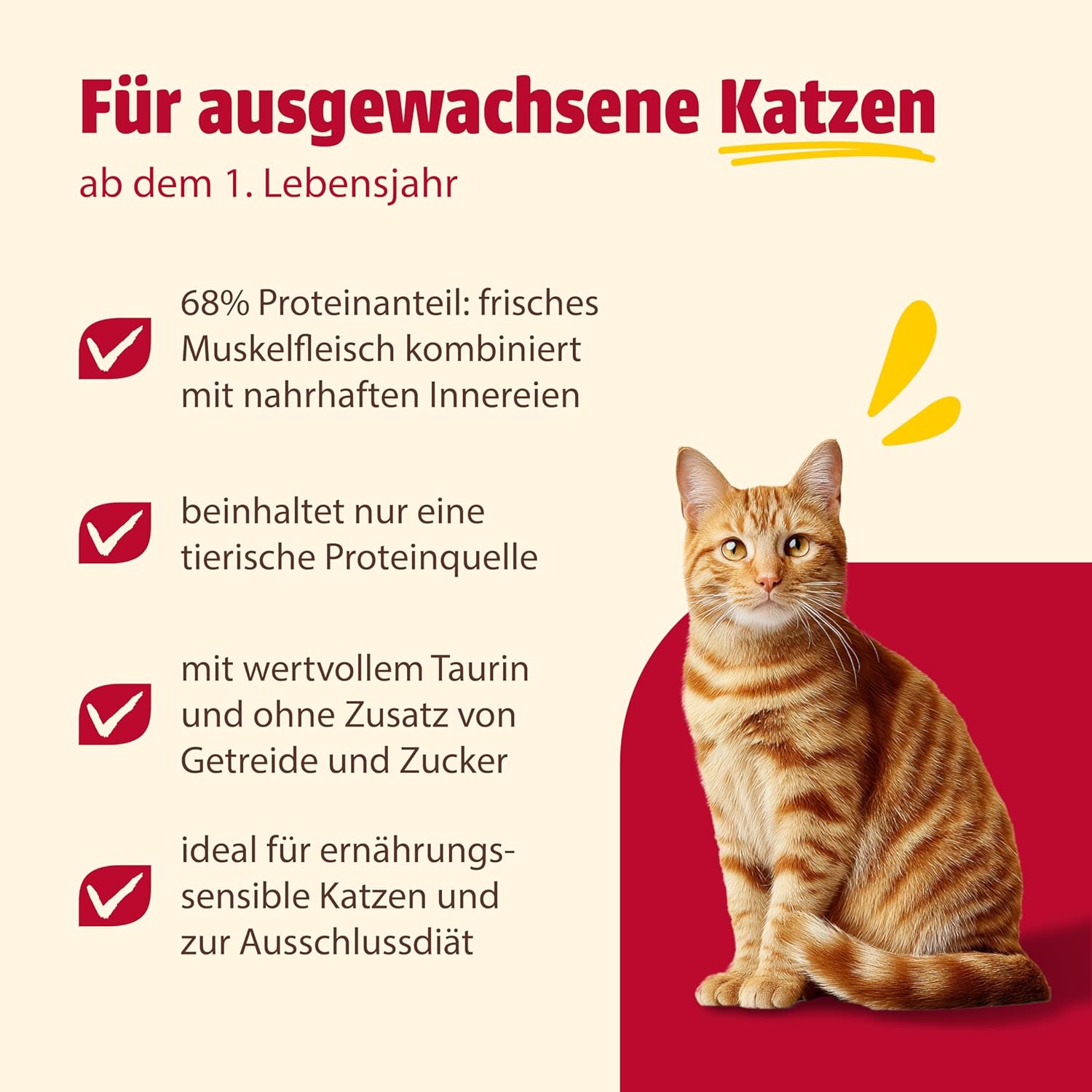 animonda Carny Katzenfutter Nass Single Protein Rind 6 x verschie