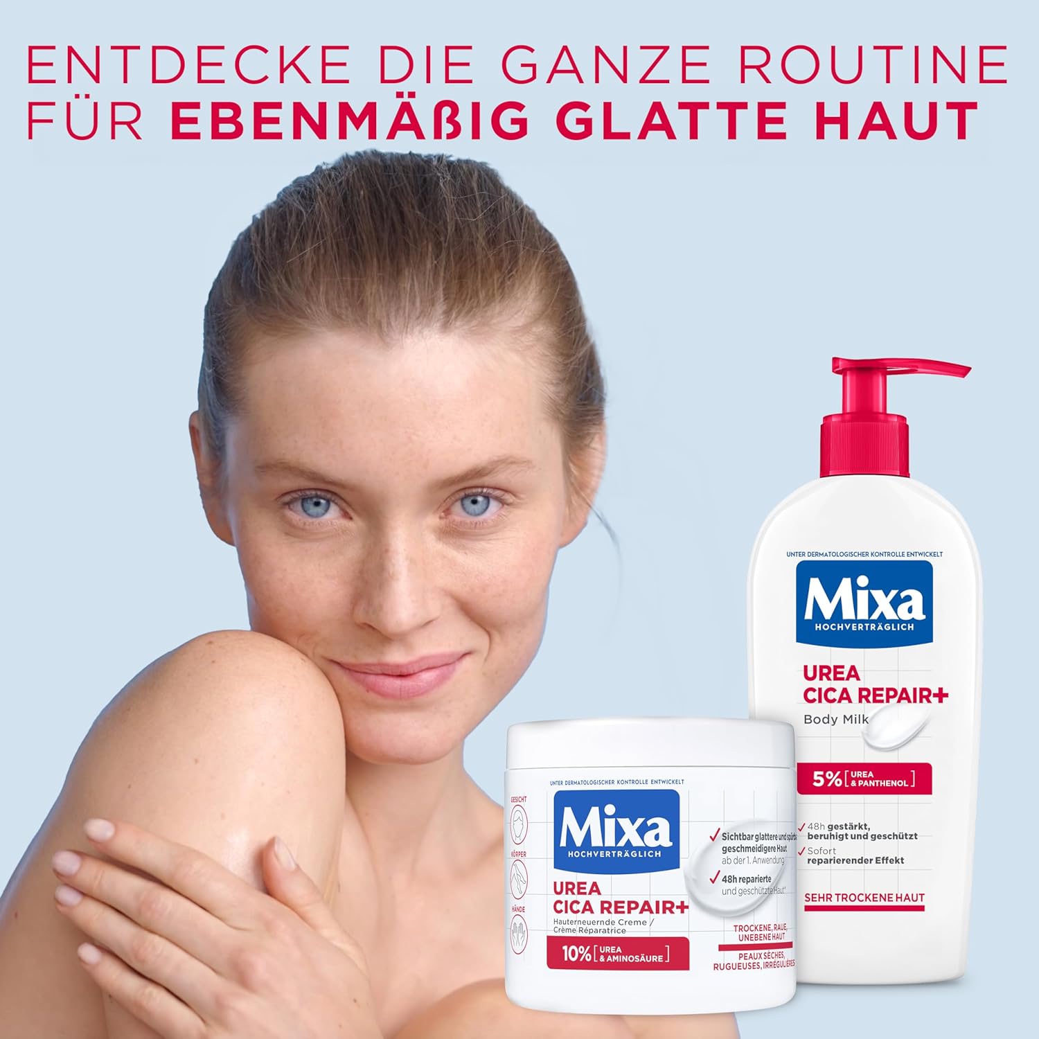 Mixa Urea Cica Repair Koerpercreme 400 ml fuer trockene rissige Haut
