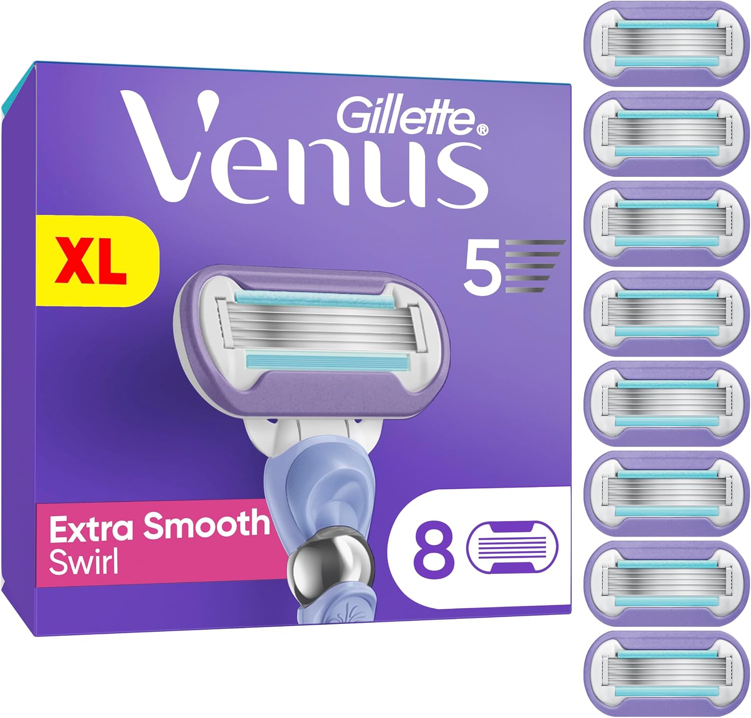 Gillette Venus Extra Smooth Swirl Rasierklingen 10er Pack