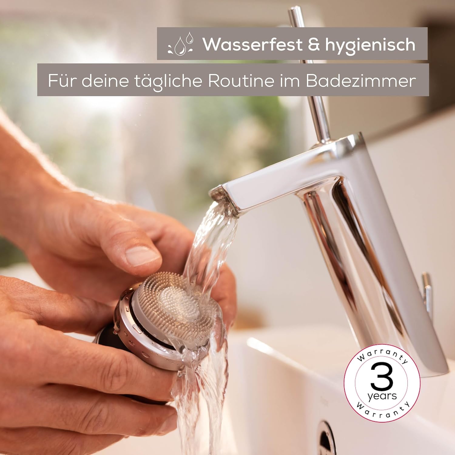 Beurer FC 45 Gesichtsreinigungsbuerste wasserdicht 2 Stufen Weiss