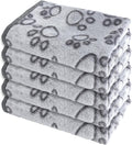 Kuscheldecke 40x60 cm fuer Hunde & Katzen, flauschig, waschbar, grau
