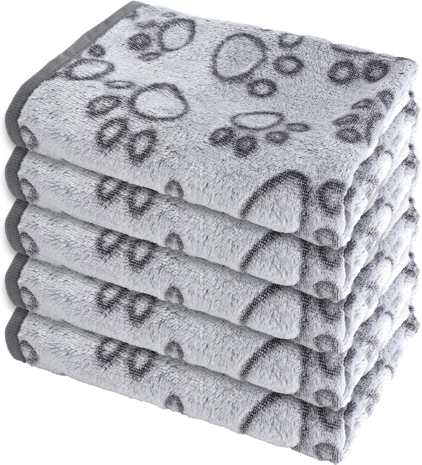 Kuscheldecke 40x60 cm fuer Hunde & Katzen, flauschig, waschbar, grau
