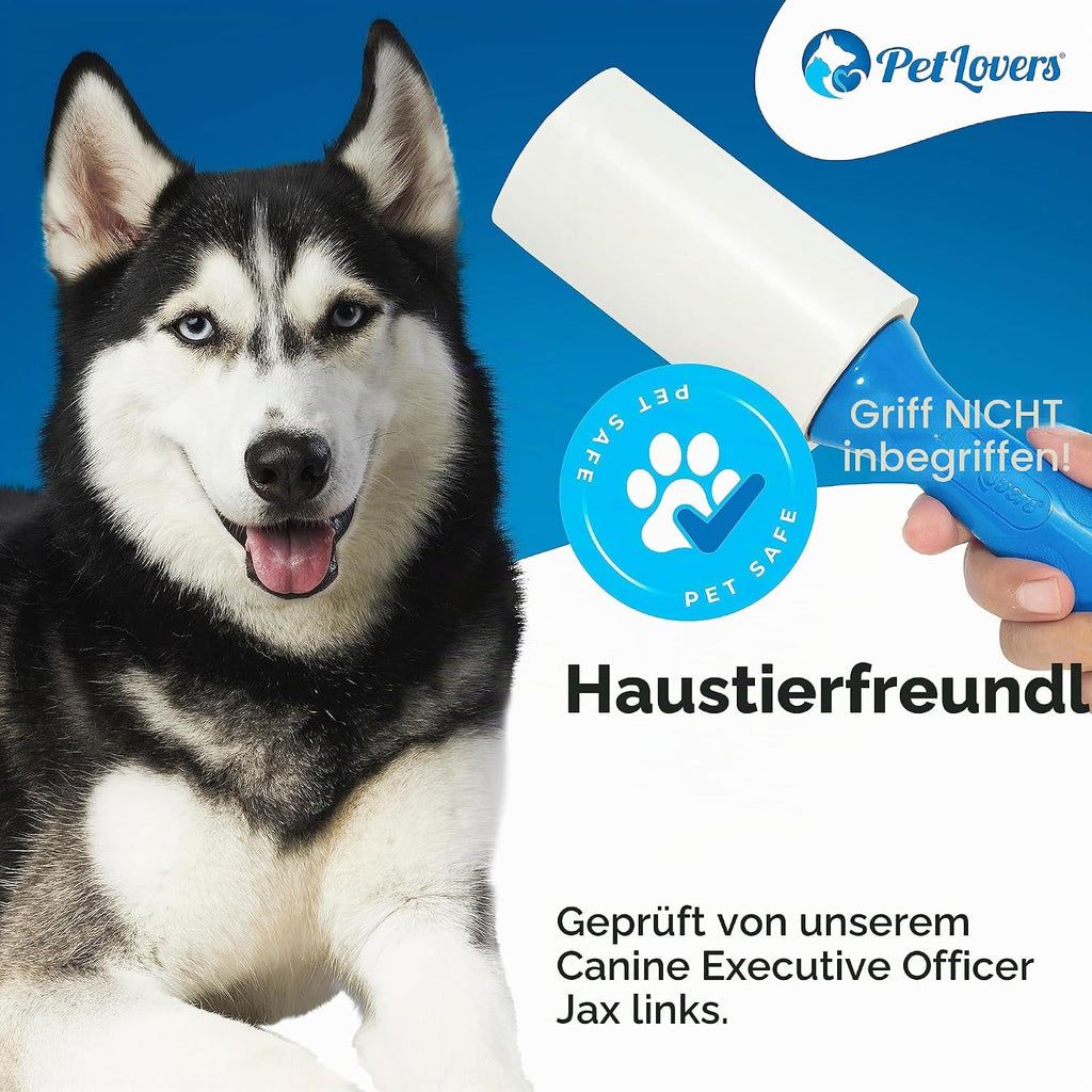 PetLovers Fusselrolle Tierhaare 420 Blatt klebend Fusselrasierer Kleidung