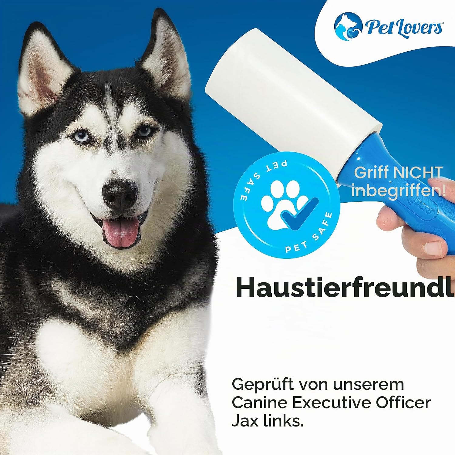 PetLovers Fusselrolle Tierhaare 420 Blatt klebend Fusselrasierer Kleidung