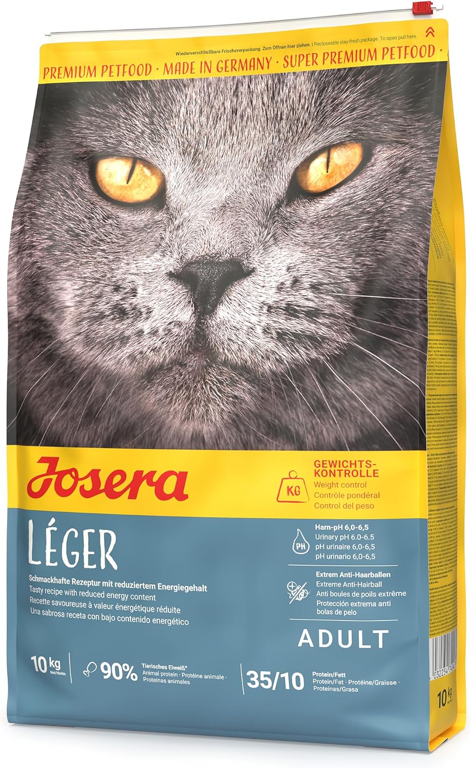 JOSERA Leger Katzenfutter Gefluegel fettarm proteinreich weizenfrei