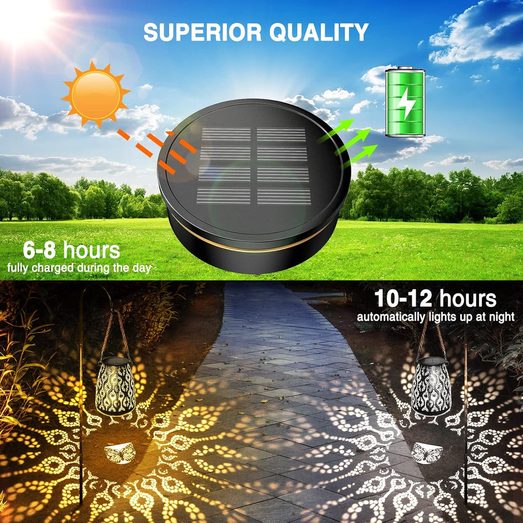 GEARLITE Solarbatterie 800 mAh mit Solarpanel fuer Solarlampe 8 cm, 4er Set