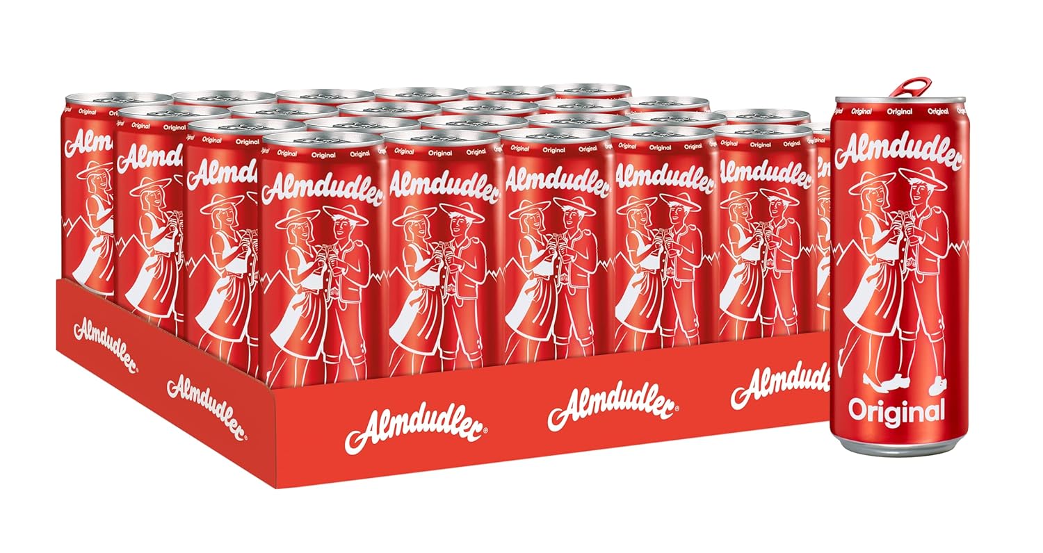 Almdudler Original Alpenkraeuter Limonade 24 x 0,33 l Glasflaschen