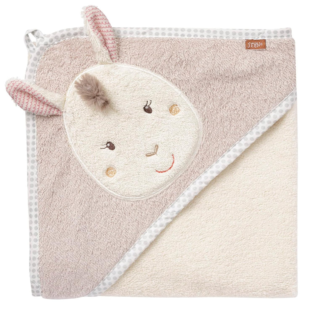 Kapuzenhandtuch Baby Lama 90x90 cm Kuscheliges Badetuch fuer Neugeborene