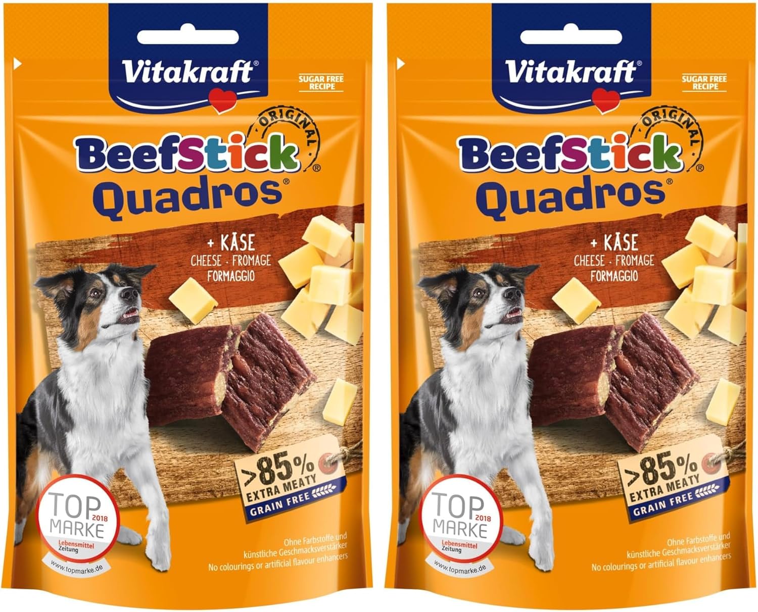 Hundebesitzer Trainingsleckerli Beef Stick Hauptprotein Rind/Käse