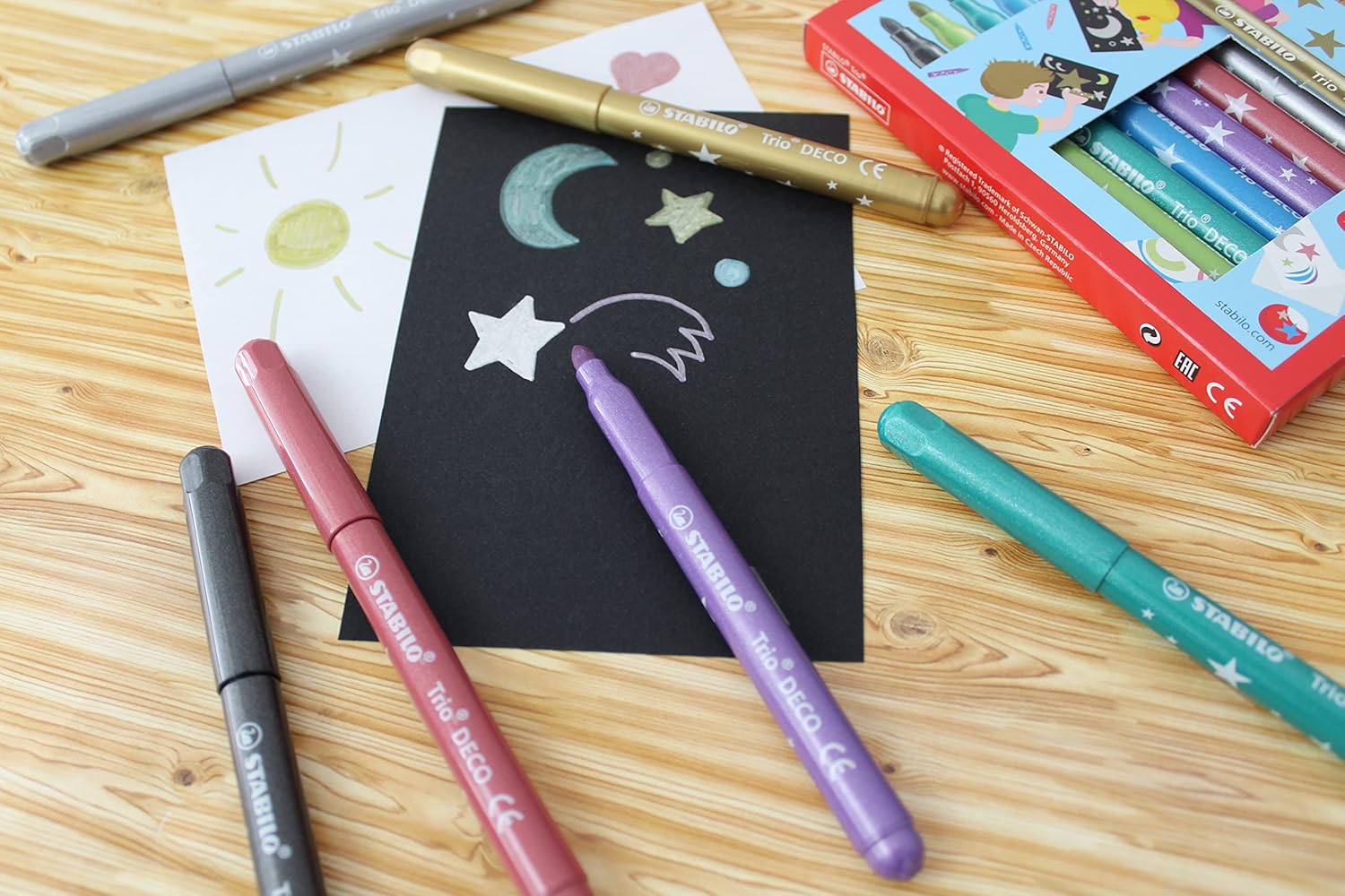STABILO - Metallic-Filzstift Mit Robuster Xl-Spitze - Trio DECO - 8Er Pack
