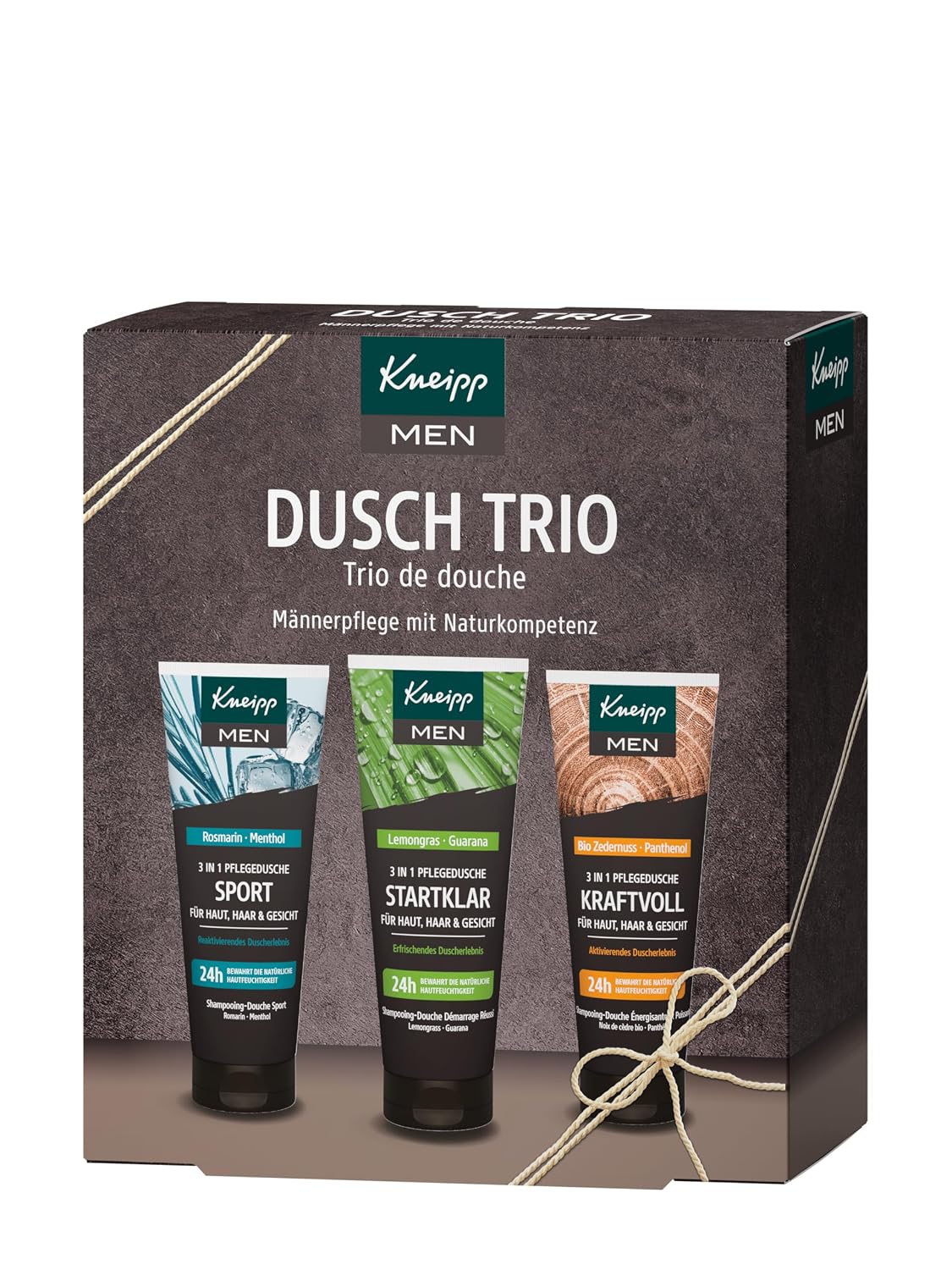 Kneipp Men Duschgel Trio 3 x 75 ml Maenner Duschpflege Set