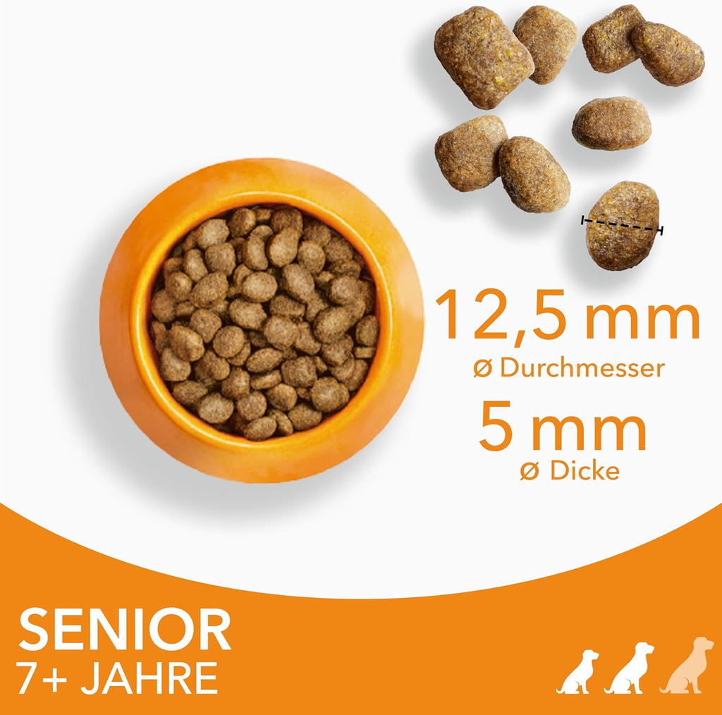 IAMS Senior Trockenfutter Huhn fuer Hunde ab 8 Jahre, kleine/medium