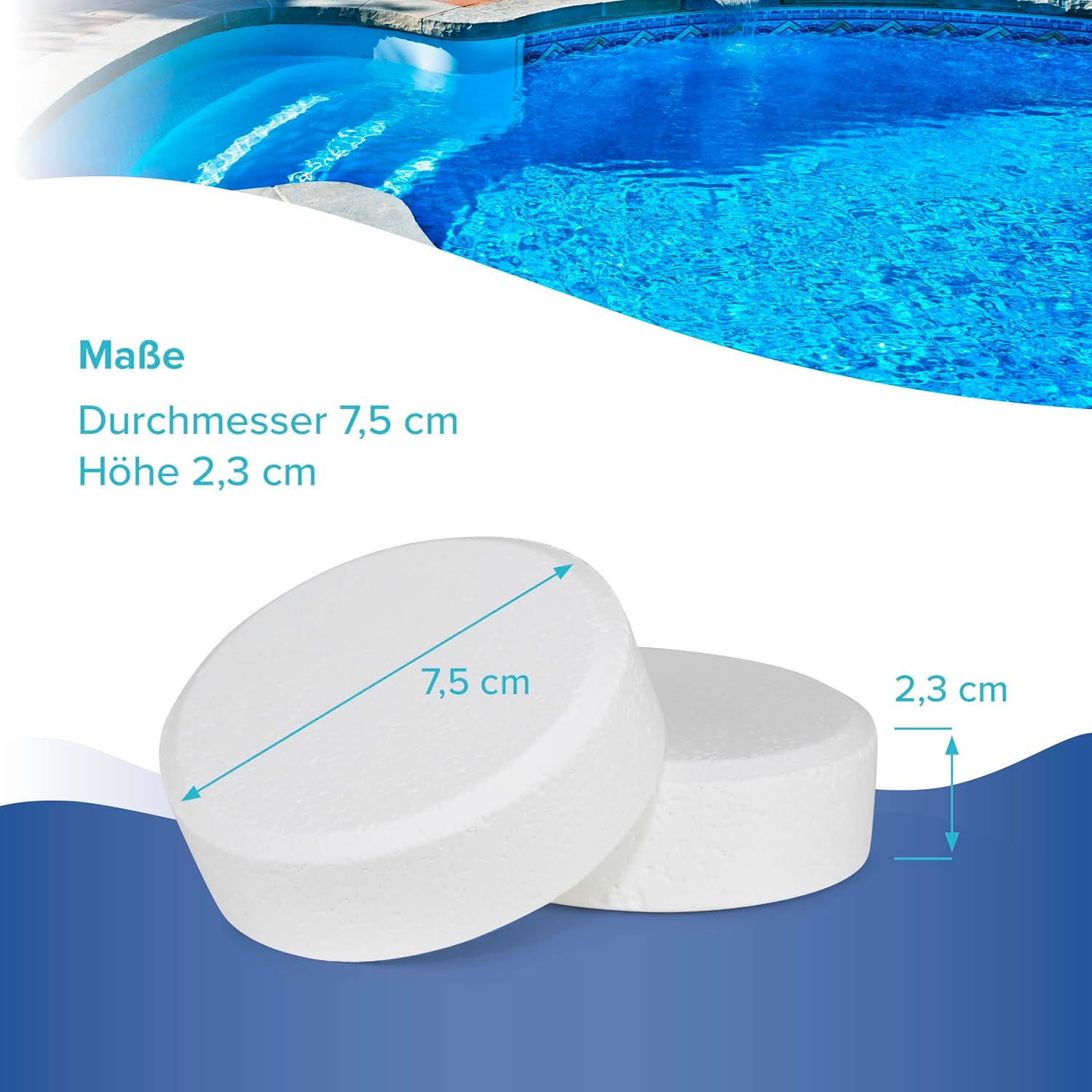 BAYZID Chlor Multitabs 5in1 Chlortabletten Poolpflege