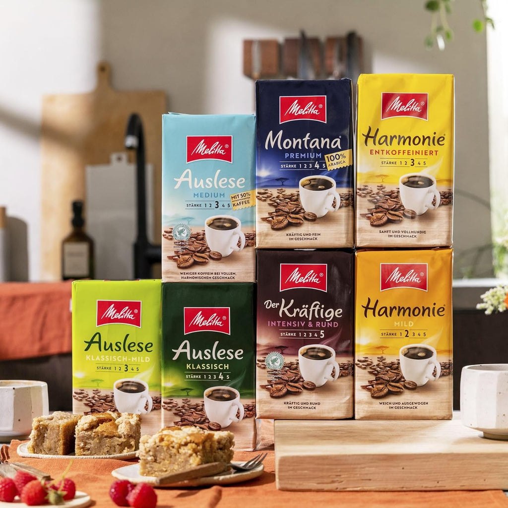 Melitta Auslese Filterkaffee gemahlen 500 g starke Roestung