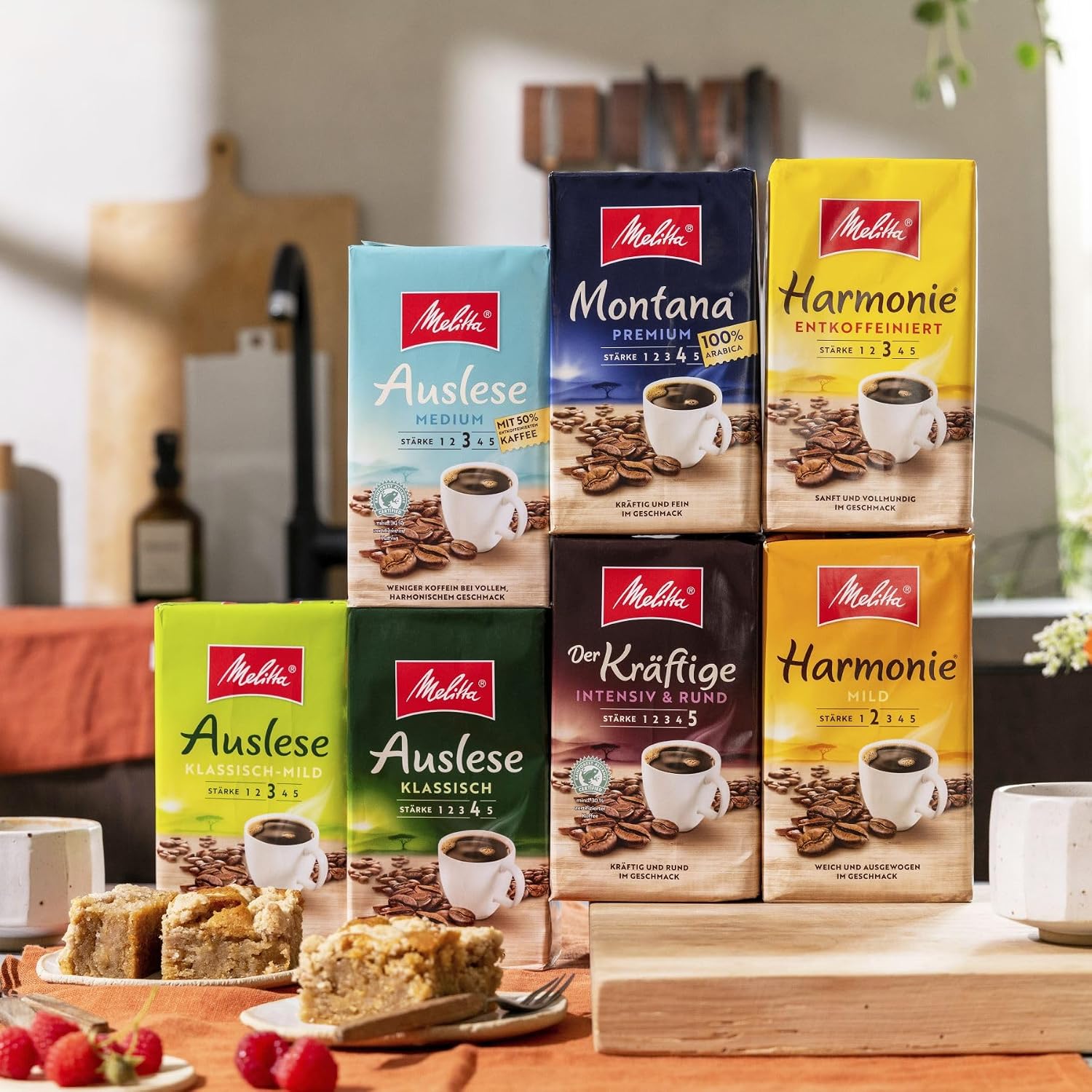 Melitta Auslese Filterkaffee gemahlen 500 g starke Roestung