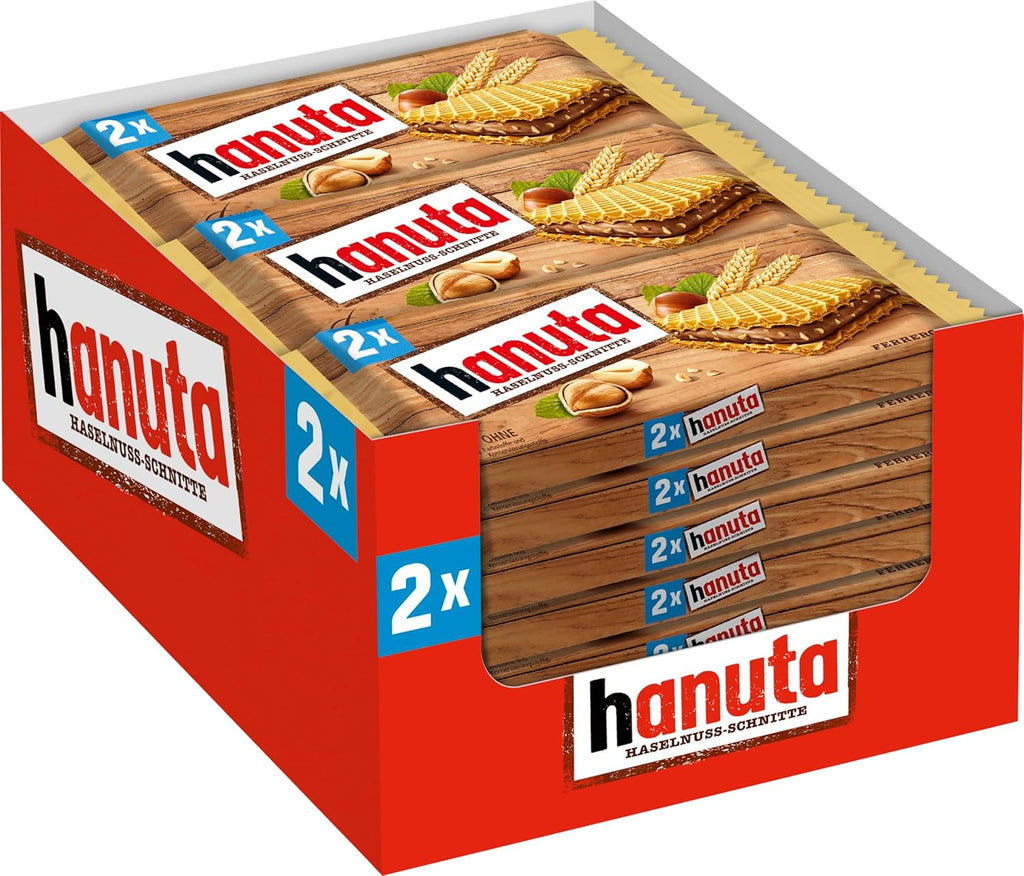 Hanuta 18 x Haselnuss-Schnitten mit knusprigen Waffeln