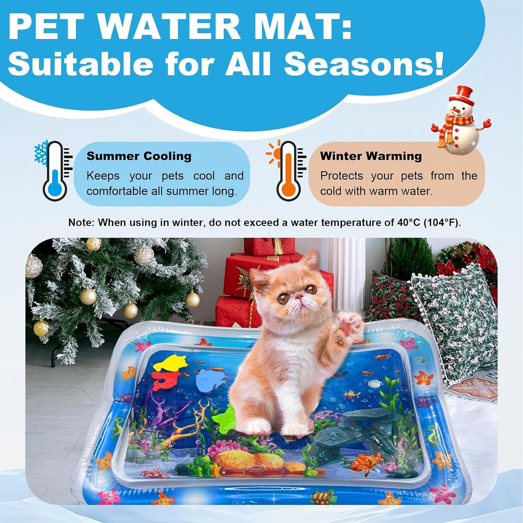 Interaktive Wasserspielmatte fuer Katze und Hund mit Sensor Sommer