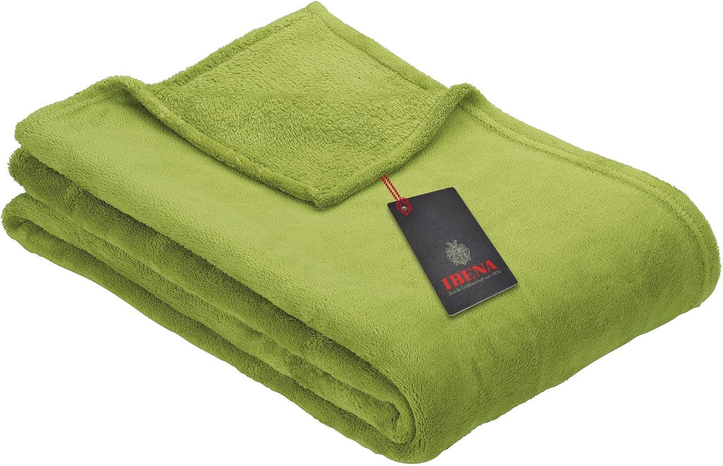 Ibena Kuscheldecke Olbia 130x180 cm beige Fleecedecke 180cm-200cm