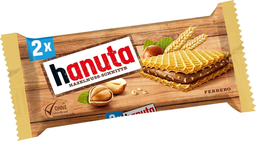 Hanuta 18 x Haselnuss-Schnitten mit knusprigen Waffeln