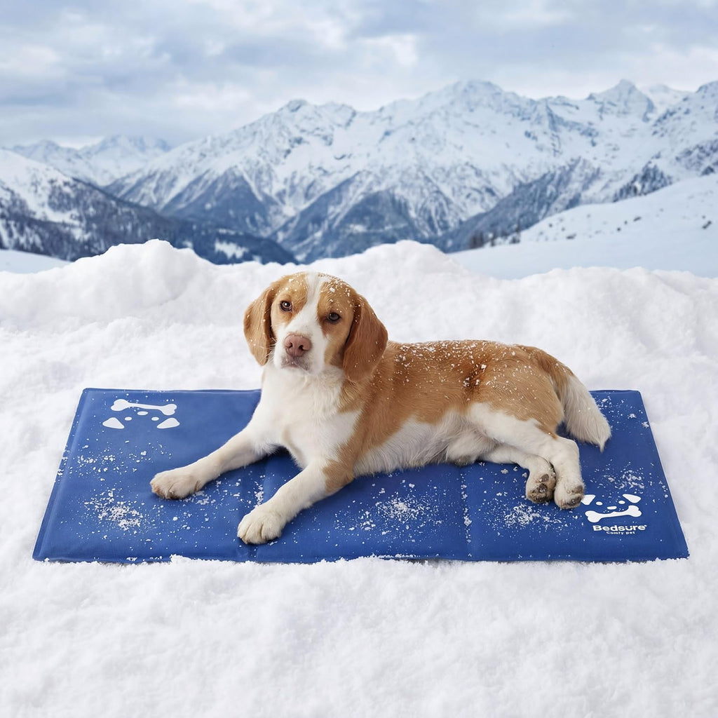 BEDSURE Kühlmatte Hund Extra groß 120x75 cm selbstkühlend Gelmatte 300D Oxford 1