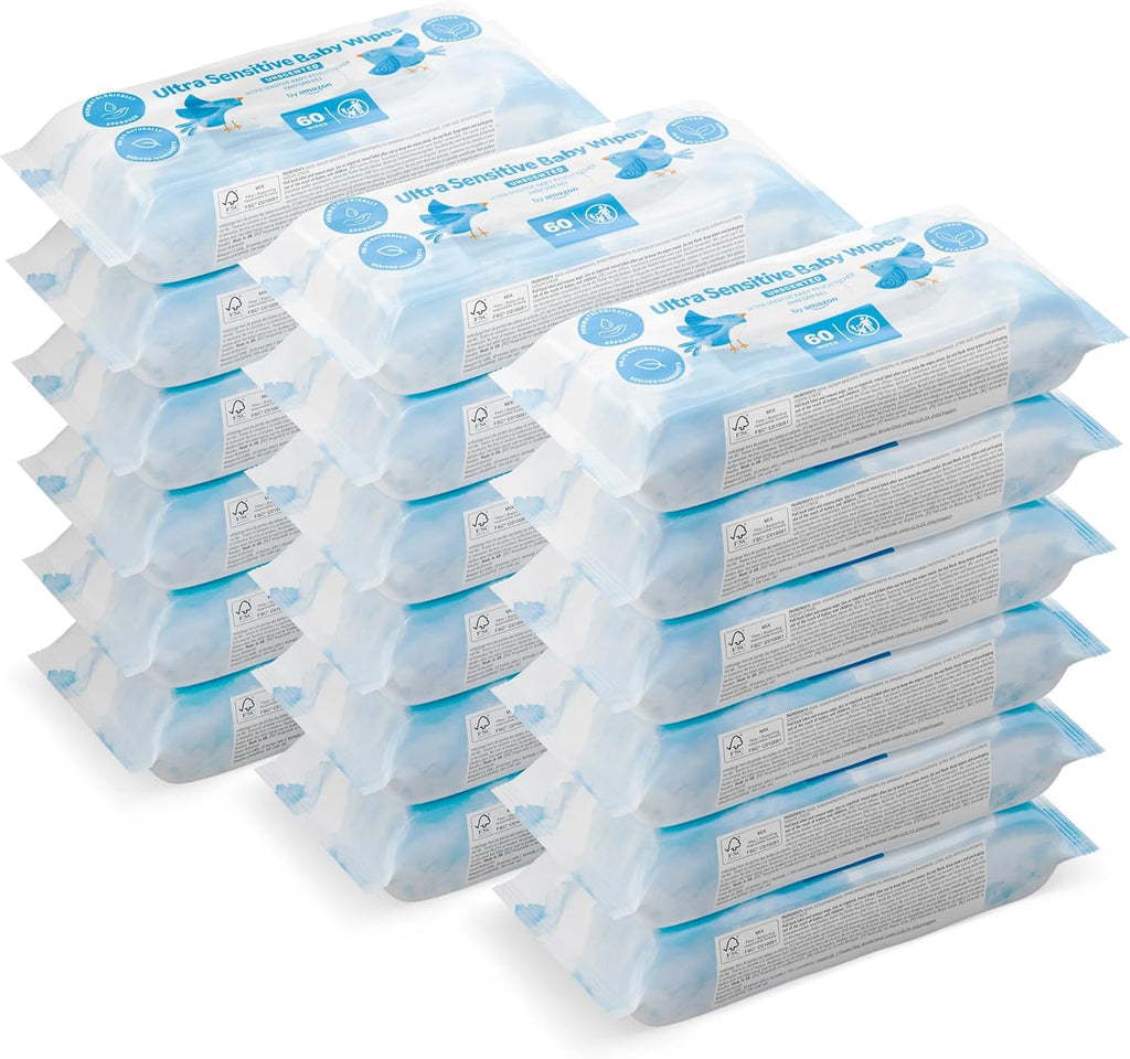 Ultrasensitive Baby Feuchttuecher 1080 Stueck 99% Wasser unparfuemiert
