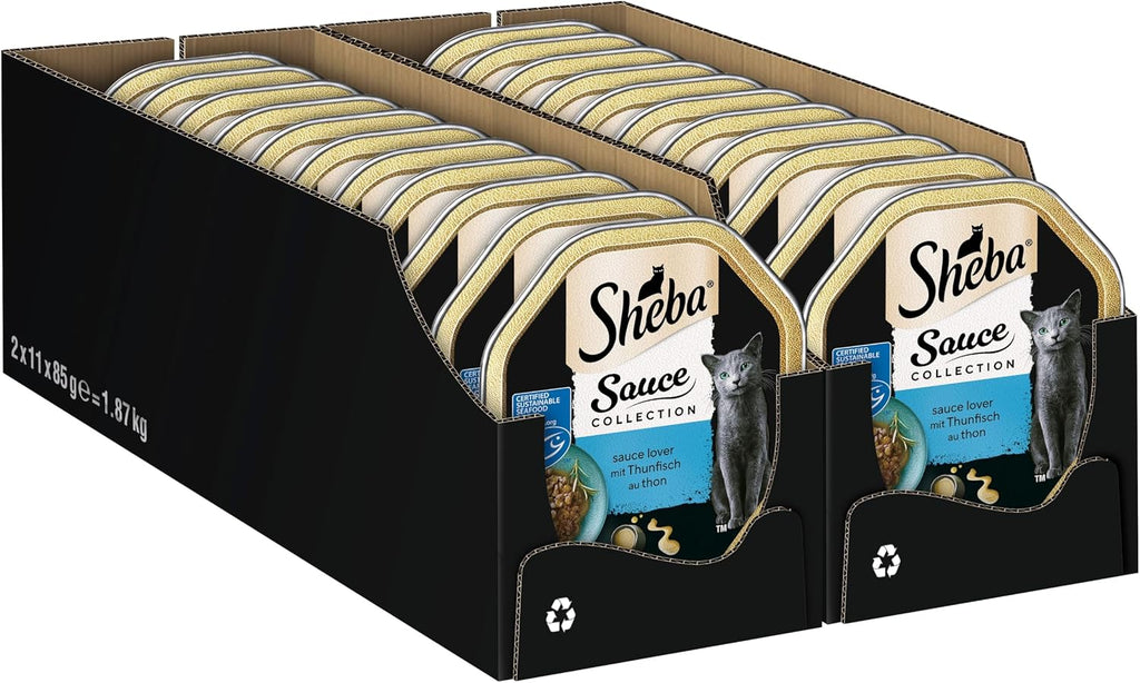 Nassfutter Katzen SHEBA verschiedene Sorten Sauce Collection MSC