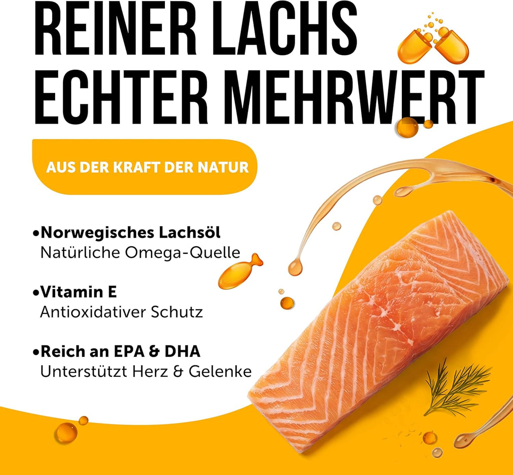 Lachsoel 1 L Norwegen fuer Hund und Katze Omega 3 6 9 Vitamin E Pumpe