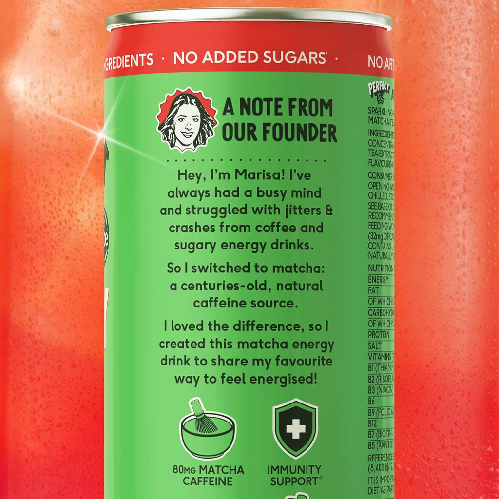 PerfectTed Energy Drink Apfel Himbeere 12 x verschiedene Sorten