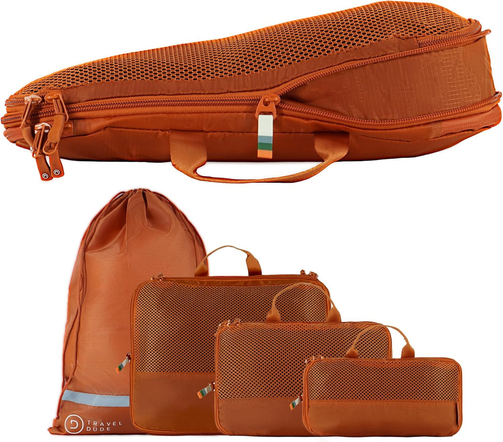7er Kompressions Packing Cubes Reise-Organizer Set Reisebeutel Packtaschen