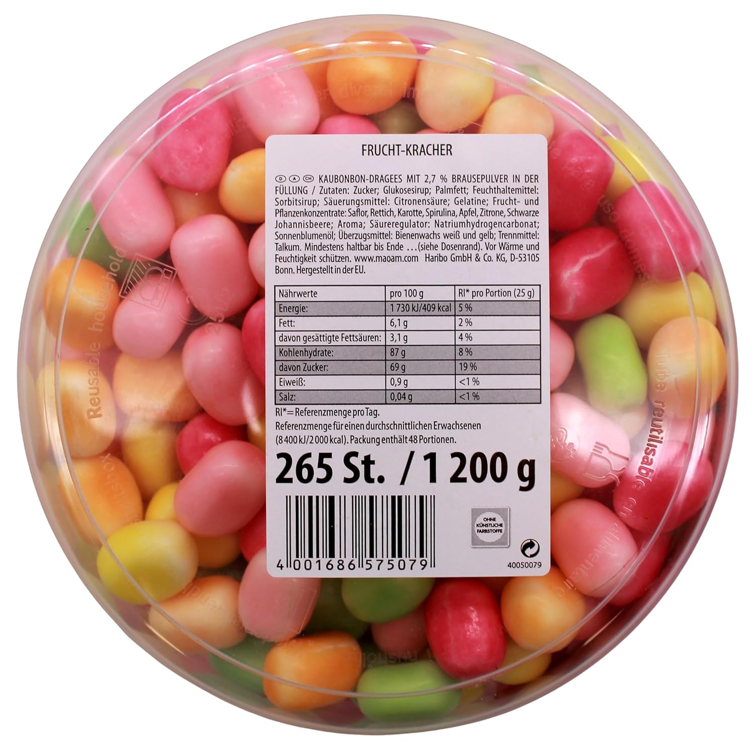 Maoam Cola-Kracher Bonbons Runddose - 265 Stueck |