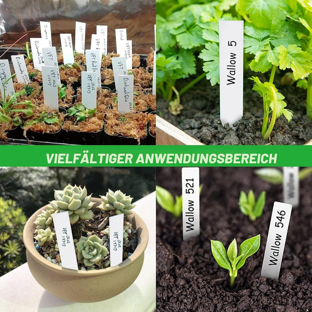 200er Set Pflanzenschilder Kunststoff 10x2 cm wetterfest Pflanzenstecker