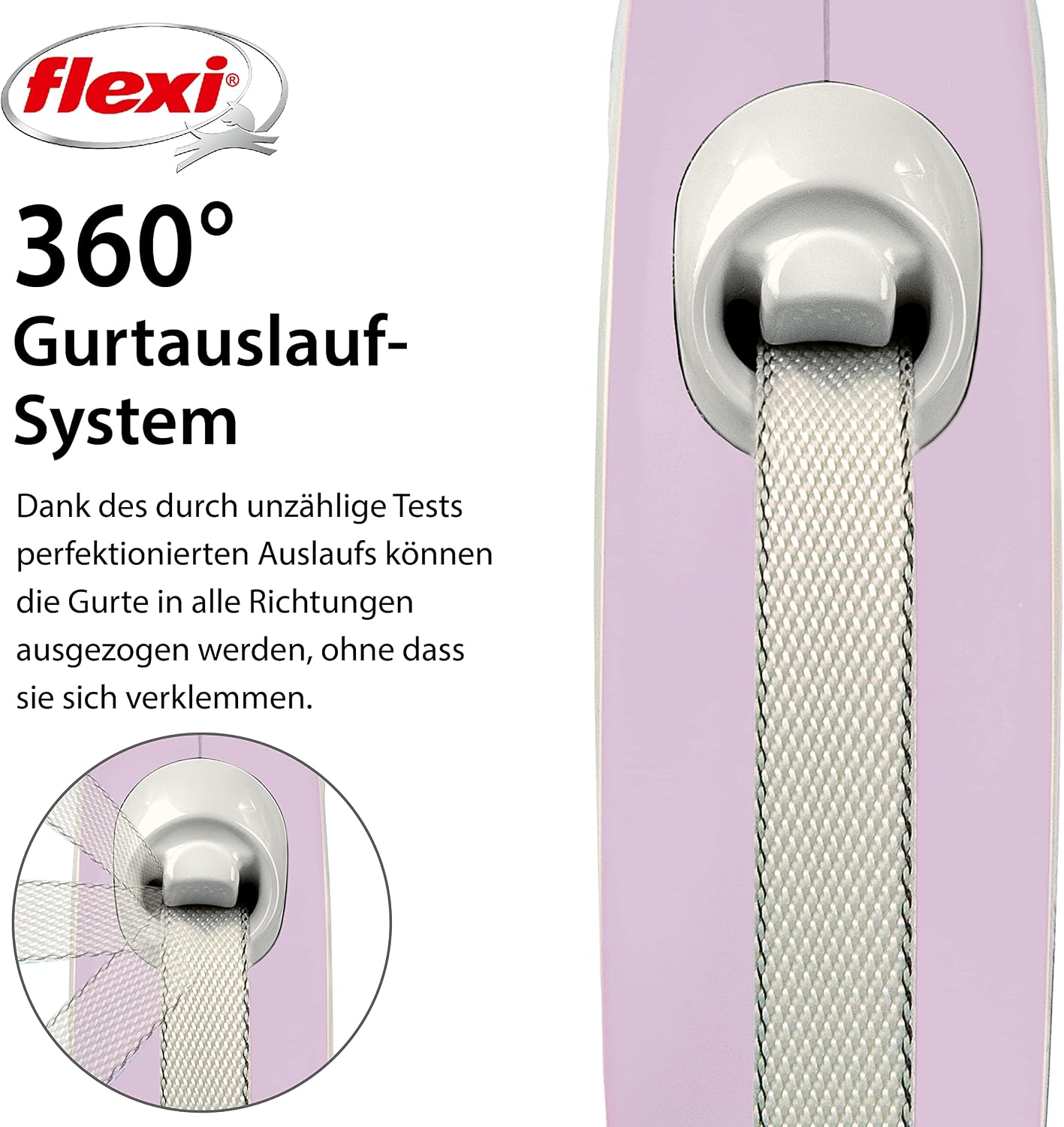 flexi Comfort L Gurt-Plus 8 m Rollleine Schwarz fuer Hunde bis