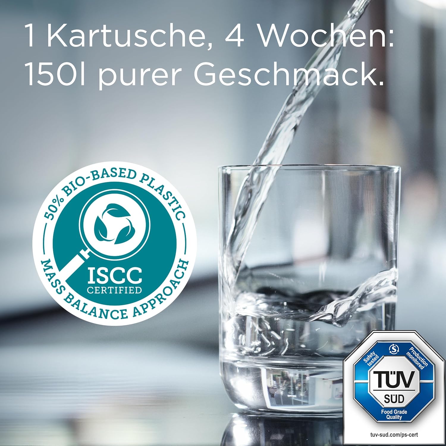 BRITA Marella 2,4 L Wasserfilterkanne Blau mit 3 MAXTRA PRO Filtern