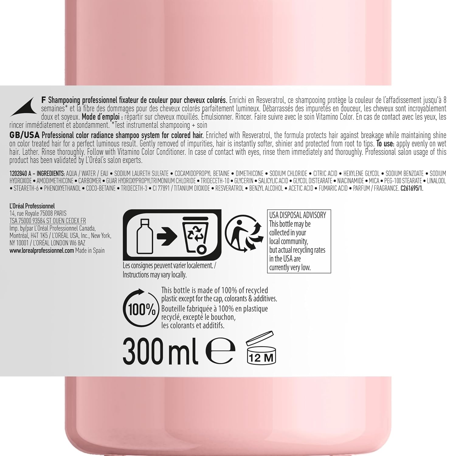 L’Oréal Professionnel Vitamino Color Shampoo fuer coloriertes Haar