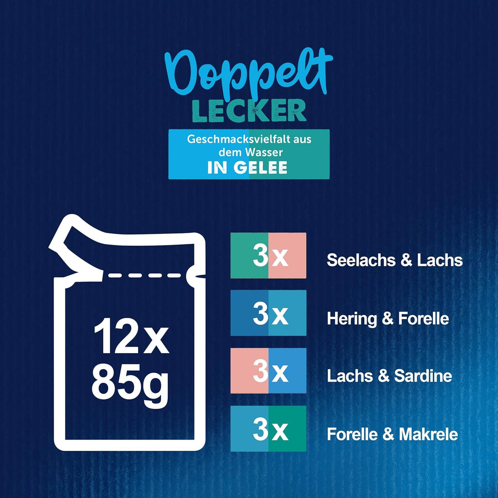 Felix Nassfutter Doppelt Lecker im Gelee 4× Beutel, verschiedene Sorten