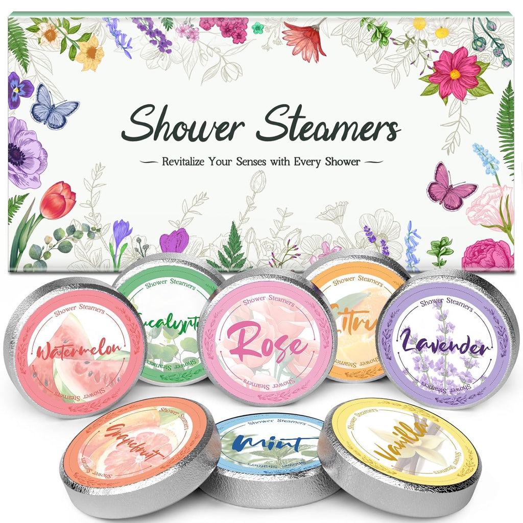 Linkax Aromatherapie Duschdampfbomben Geschenkset 8 Stueck