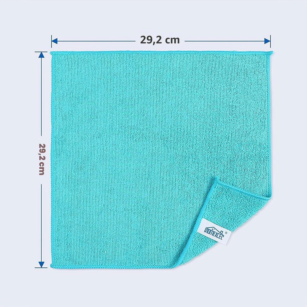 Mikrofasertuecher 100 Stueck 30x30 cm Reinigungstuecher Putzlappen