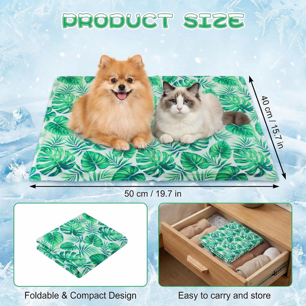 Ninonly Kuehlmatte 50x65 cm fuer Hunde und Katzen selbstkuehlend wasserdicht
