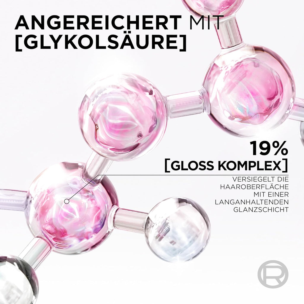 L’Oréal Paris Elvital Glycolic Gloss 3-teilig Shampoo Spuelung Haar-Laminierung